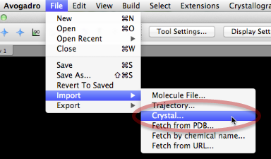 Import the appropriate crystal structure.